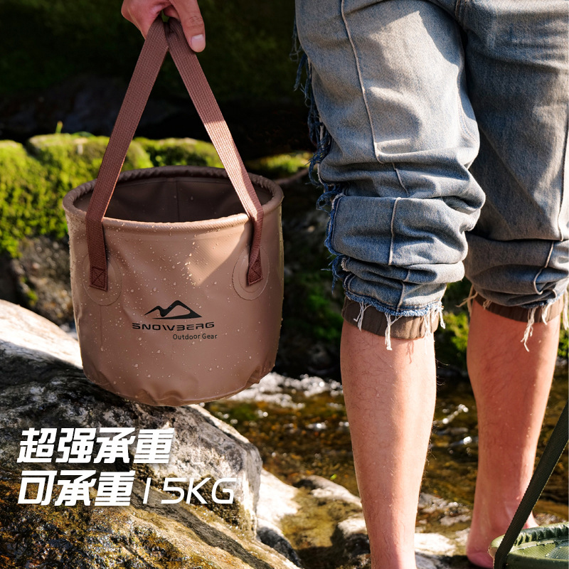 露营水桶洗车折叠水桶钓鱼桶 车载折叠桶耐磨耐折户外便捷折叠桶