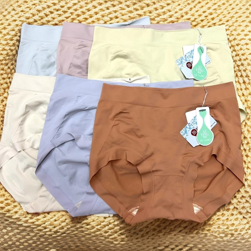 茜盈3条装桑蚕丝内裤无缝提臀裤裸氨亲肤三角裤透气孔塑身美体裤
