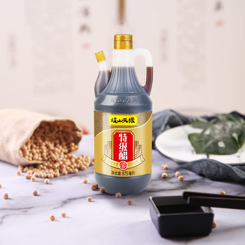 陕西天缘特级香醋875ML面皮臊子面地道家用特色红醋酿造纯粮调味