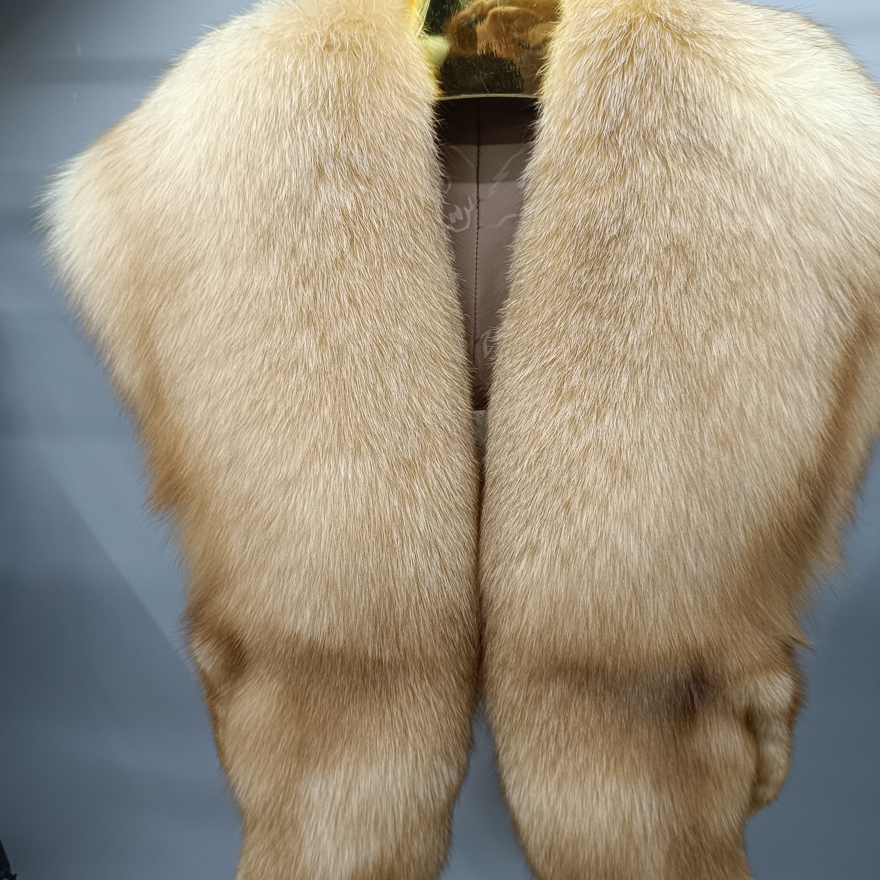 新款狐狸毛披肩百搭旗袍礼服加厚秋冬狐狸真皮草高档外套保暖时尚