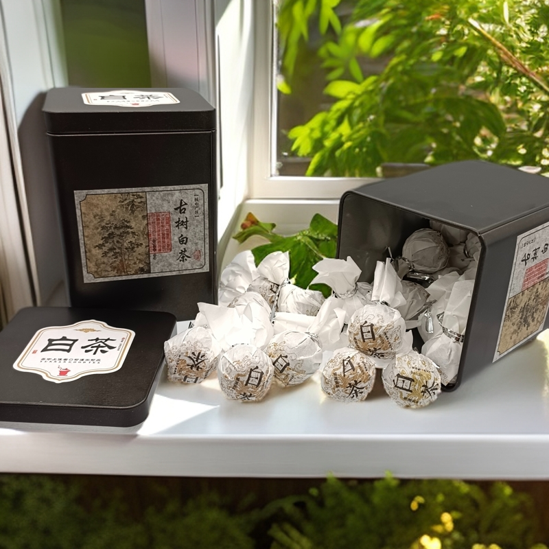 【茶妹妹小卢】佰茗轩2022年易武白茶龙珠云南白茶叶小罐装伴手送礼