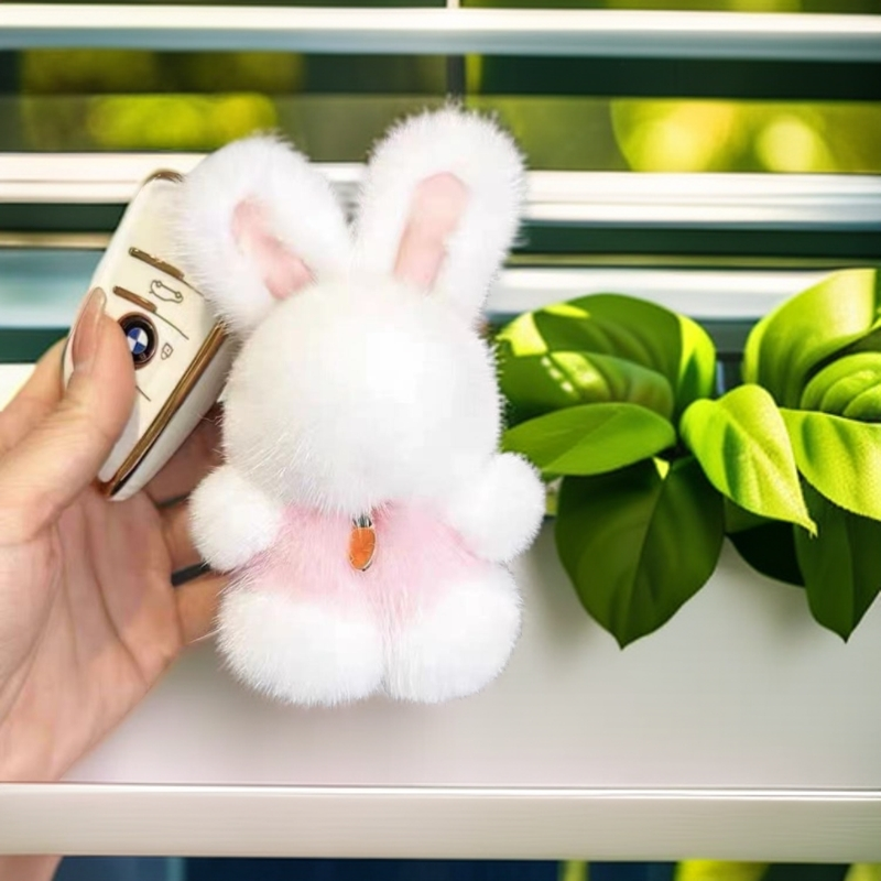宇之媛  水貂小兔 真毛挂件 包包挂件 钥匙挂件 生日礼物  108