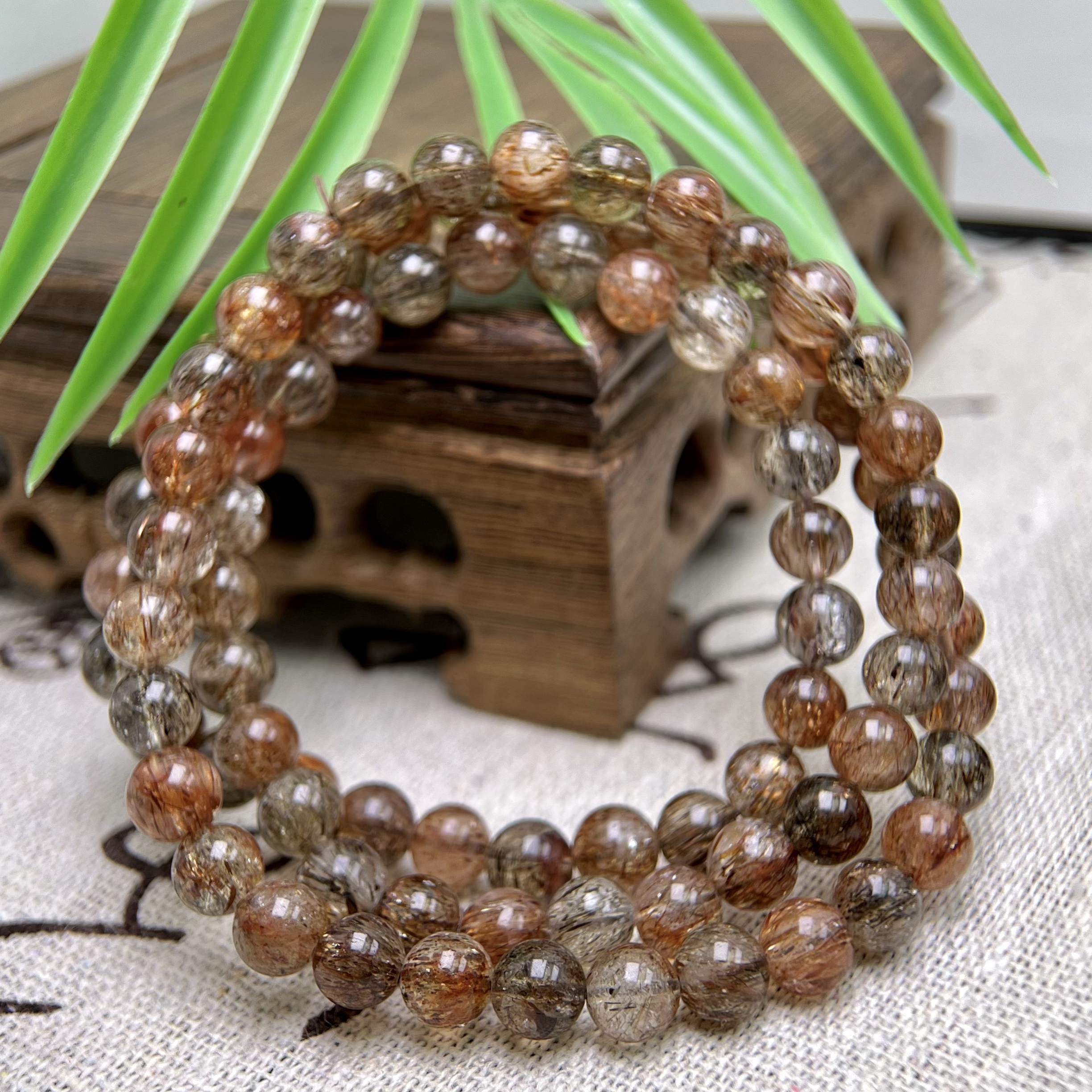 老矿黑金超多圈手串 5-6mm+合集