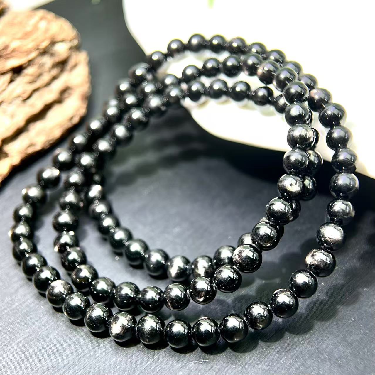 天花板十字双星 金运石多圈手串5mm-6mm （多样性发其一）