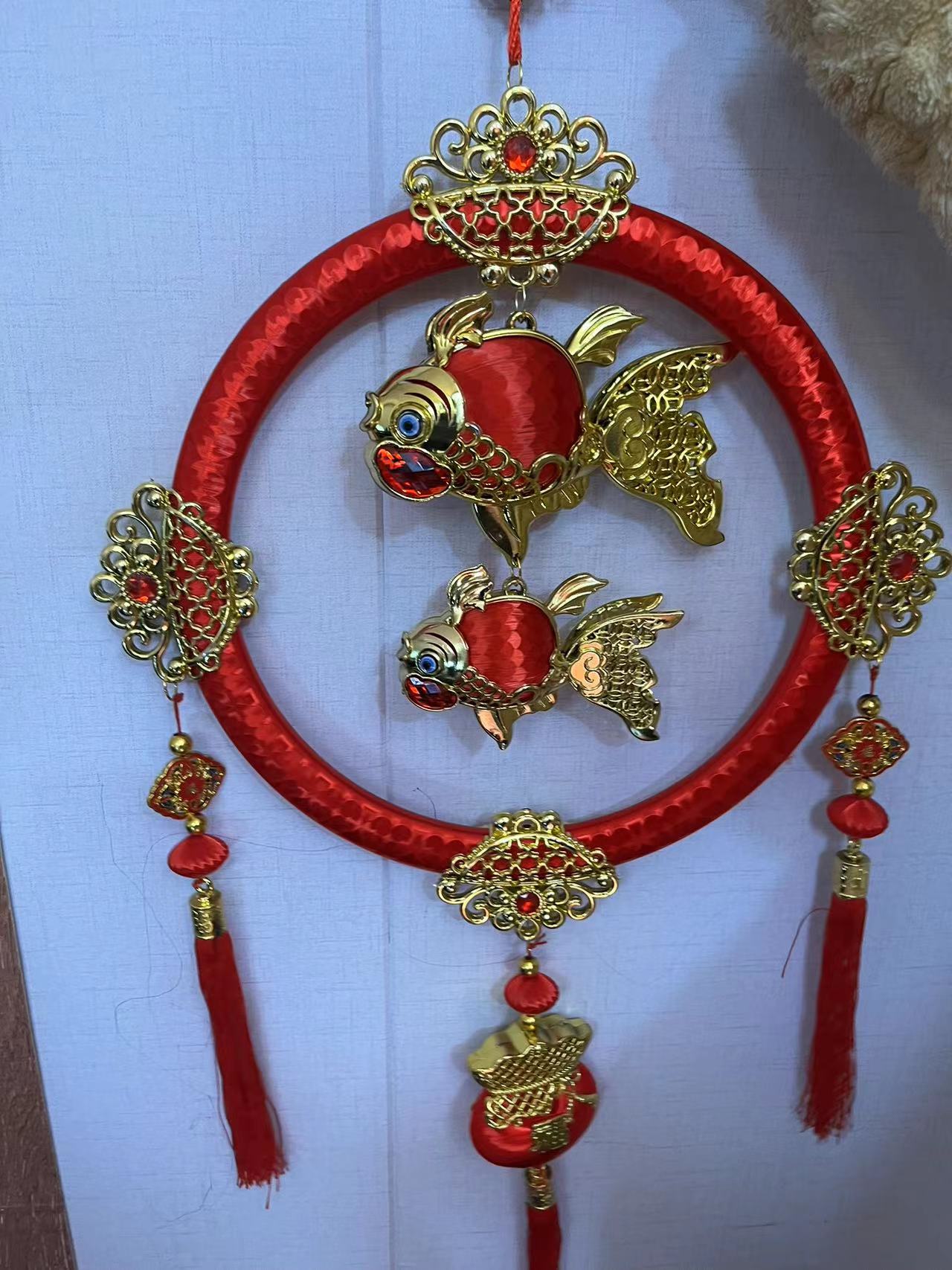 2024圆圈 双鱼挂件