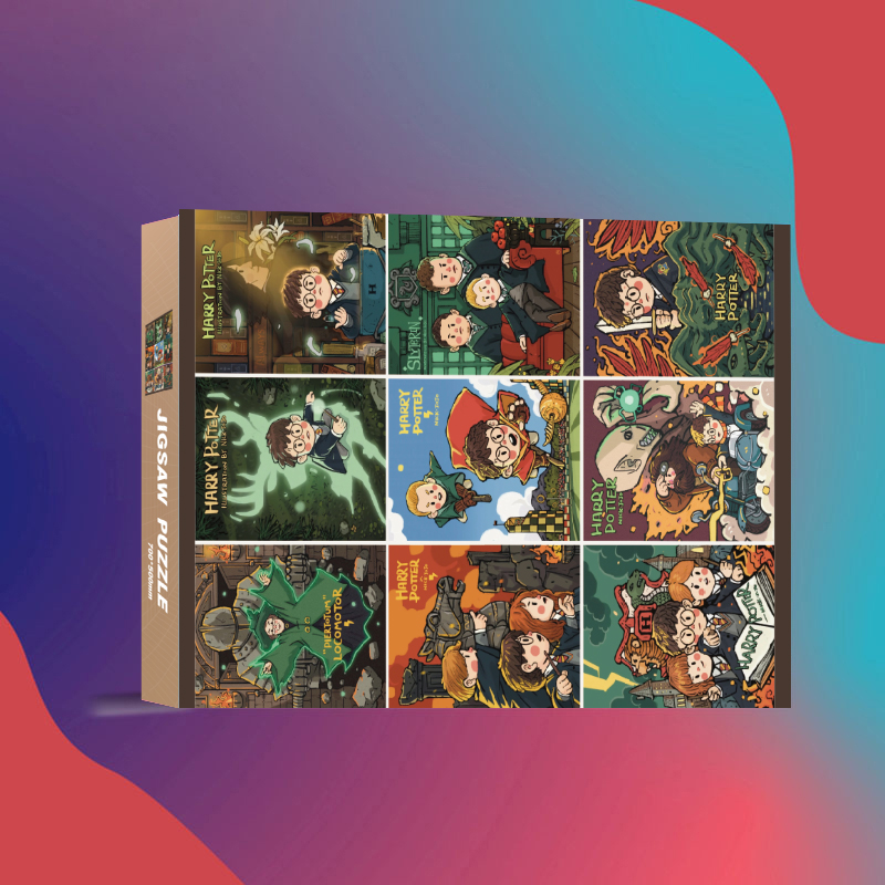 H0118哈利波特Q版成人1000片漫画版解压女孩益智玩具生日礼物