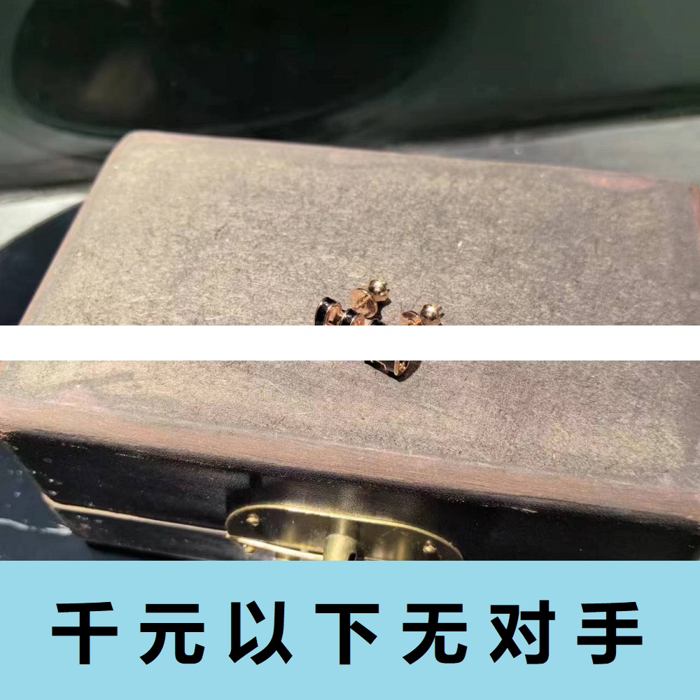 ed376 Pop珐琅彩耳钉黑