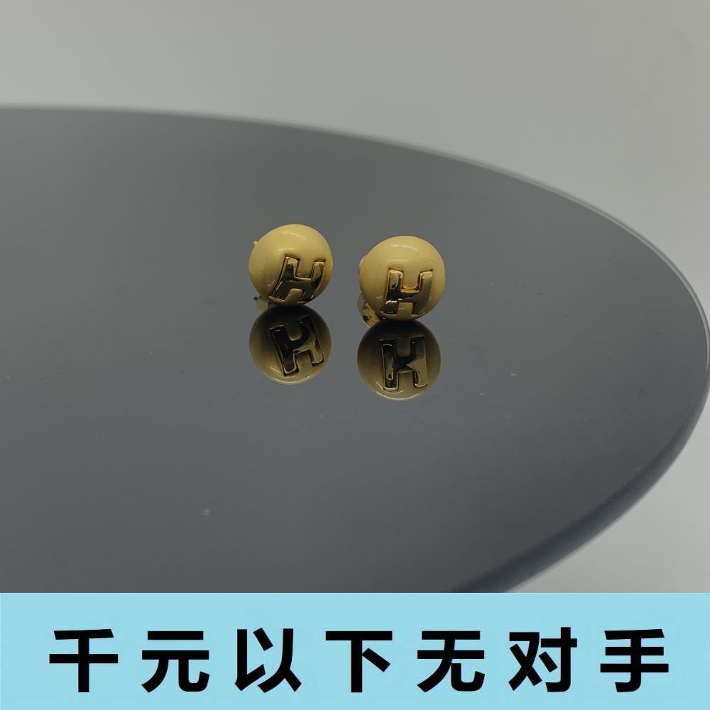 铜合金合成锆石耳饰 ED349  H耳钉asd耳钉耳钉耳钉