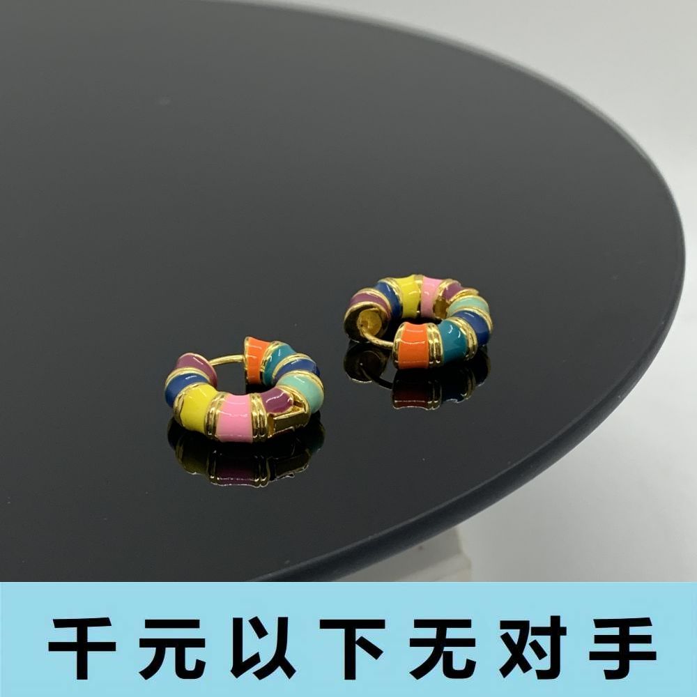 铜合金合成锆石耳饰 ed250 梅森小茉asdf耳钉耳钉