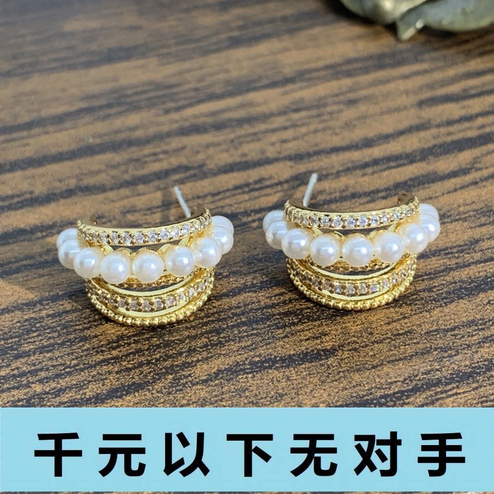 铜合金合成锆石耳饰 ED862 ED862 耳钉系列