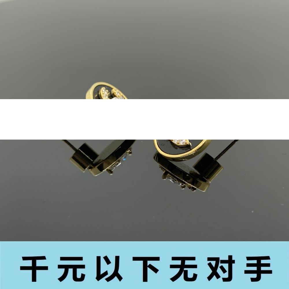 铜合金合成锆石耳饰 ed389 coco小姐15号耳钉耳钉