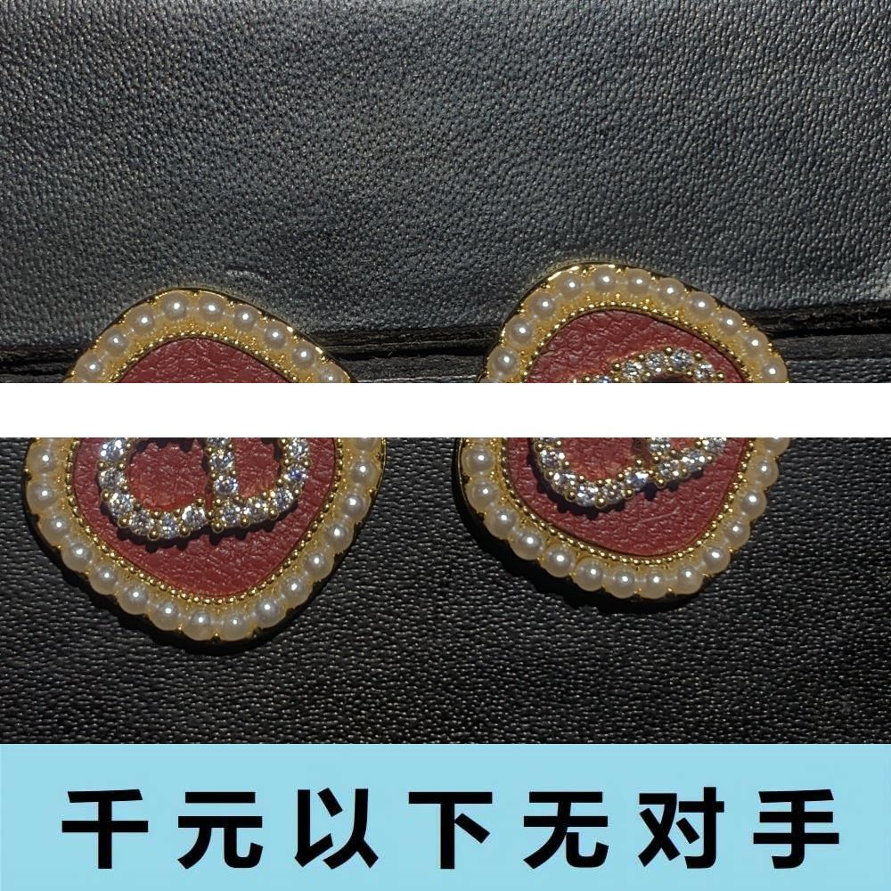 ED706 CD珠珠红玫瑰系列 系列耳钉