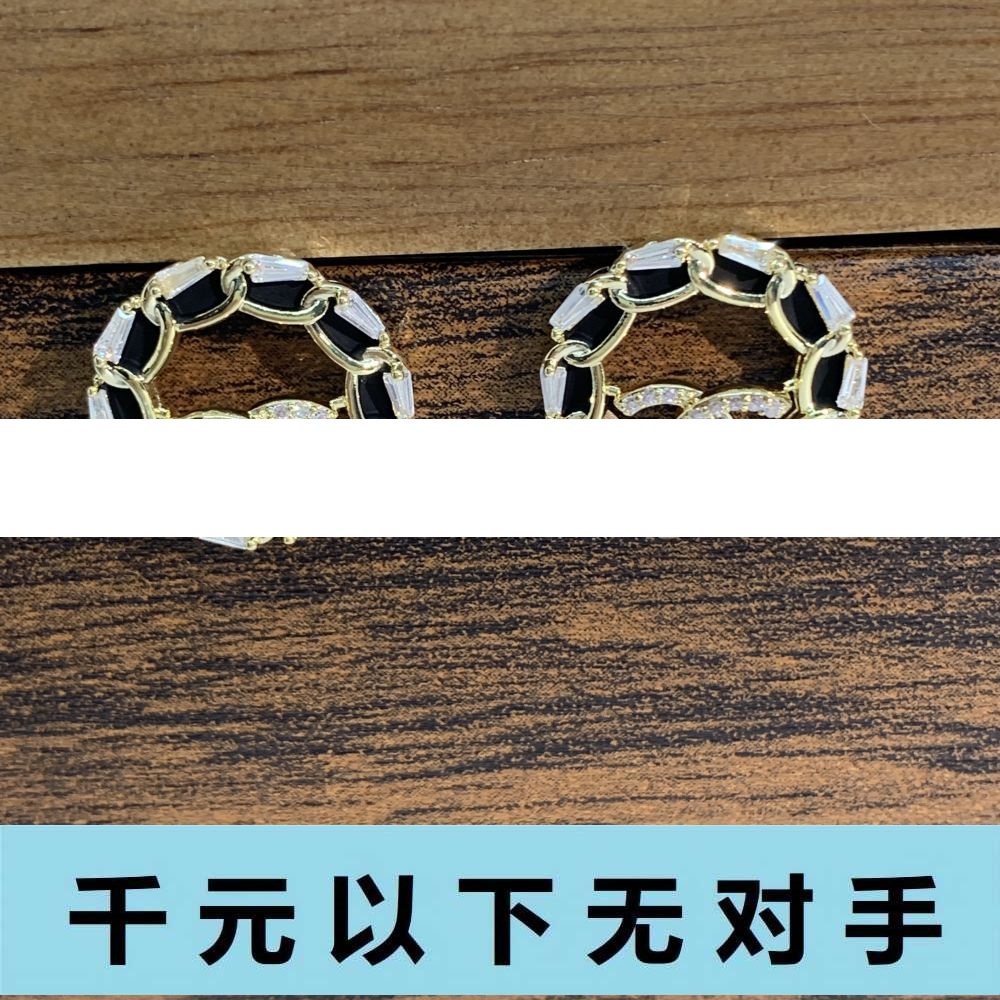 铜合金合成锆石耳饰 ED1075 ed1075耳钉