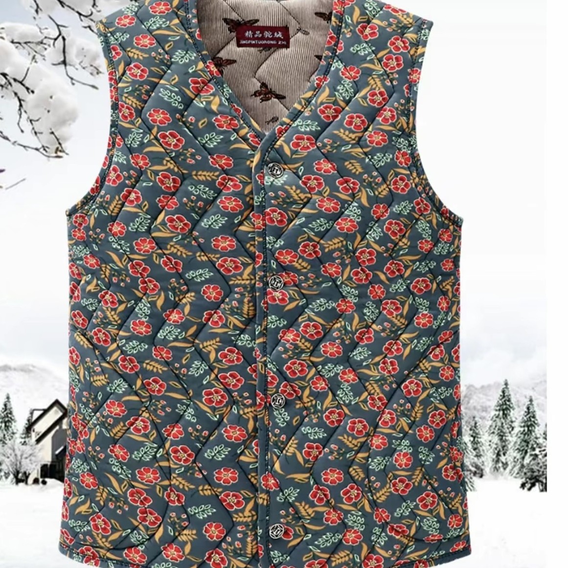 女式加厚棉马甲妈妈驼绒坎肩高效保暖抗寒轻松舒适好洗好穿耐脏耐