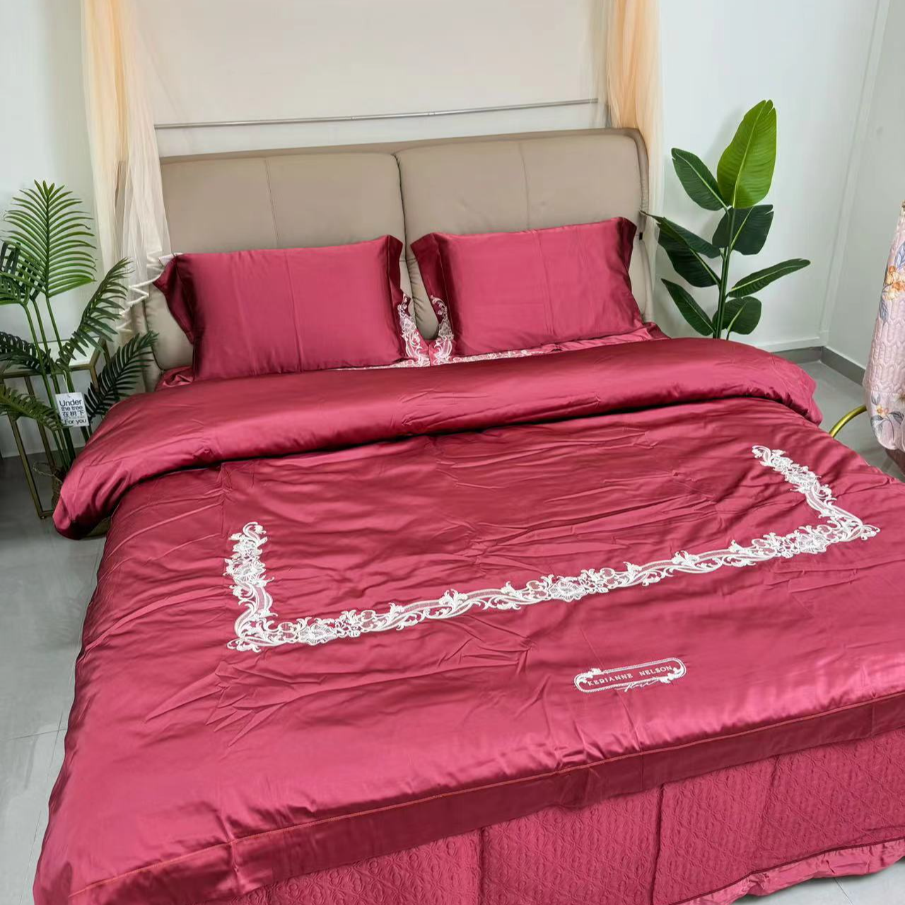 贵族轻奢床盖四件套