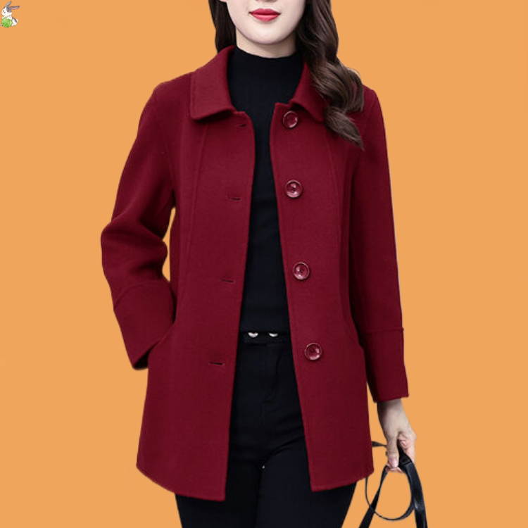 高级感毛呢外套女2024年冬新款上档次洋气大衣女高端妈妈装中长款