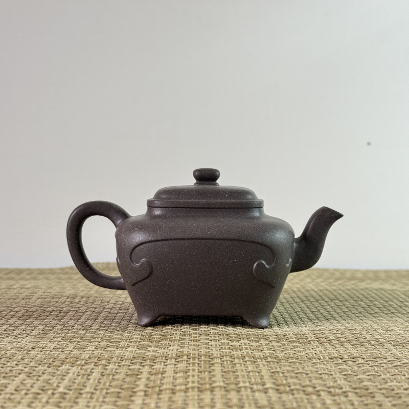 四方如意壶-200CC-原矿高温青段-全手精工