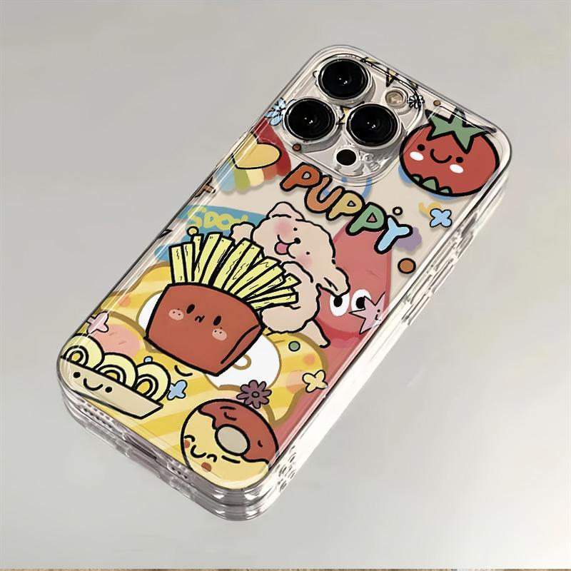 汉堡小狗适用iphone15/13苹果14手机壳荣耀华为vivo小米oppo软套x