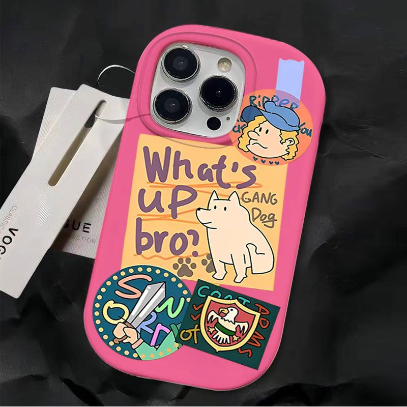 标签小狗苹果15Pro手机壳iphone14/13可爱12硅胶11promax防摔xr/x