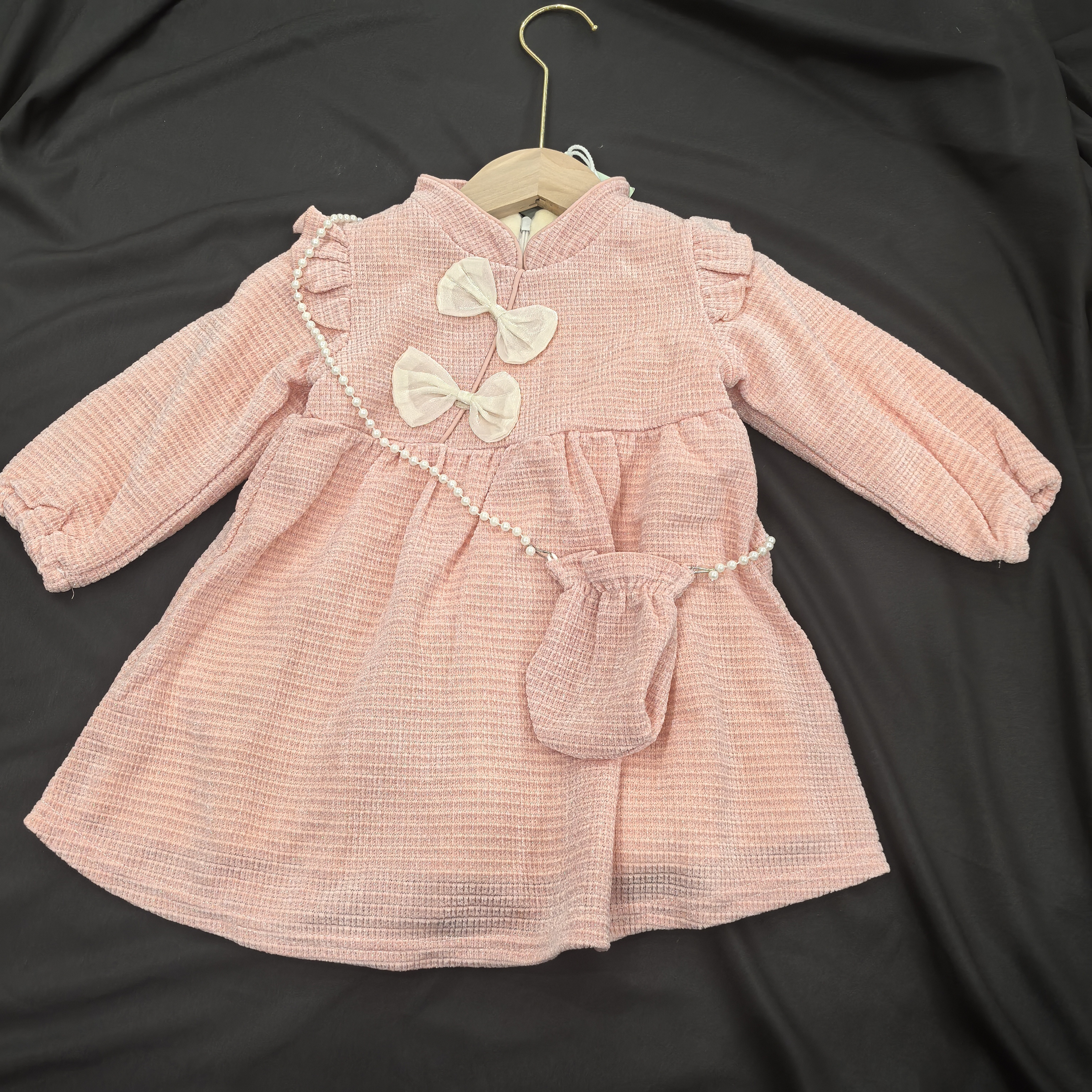 粉色加绒小裙裙 