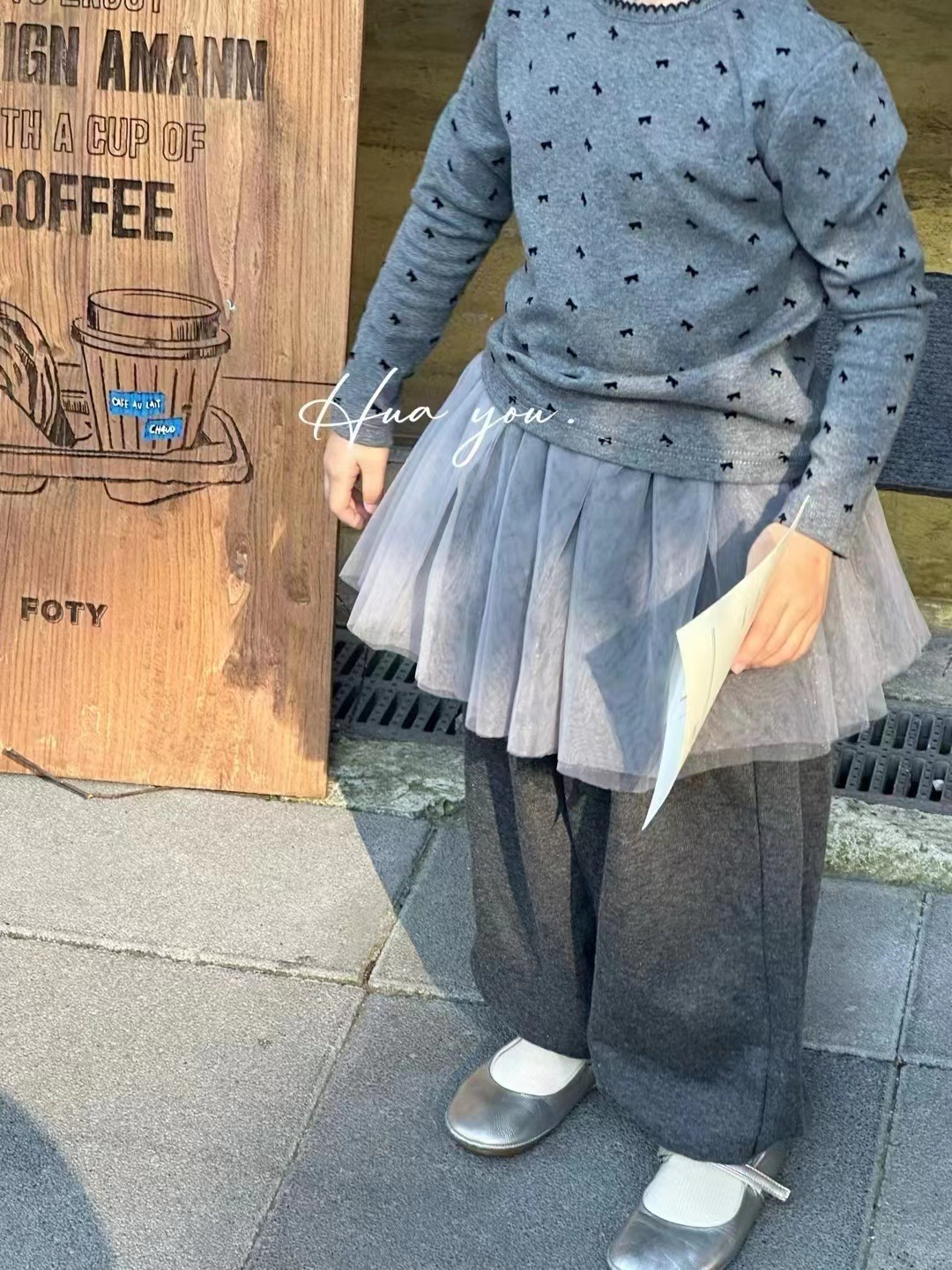 秋款蝴蝶结打底裙裙两件套运动裤童装女童小童秋装韩版洋气休闲