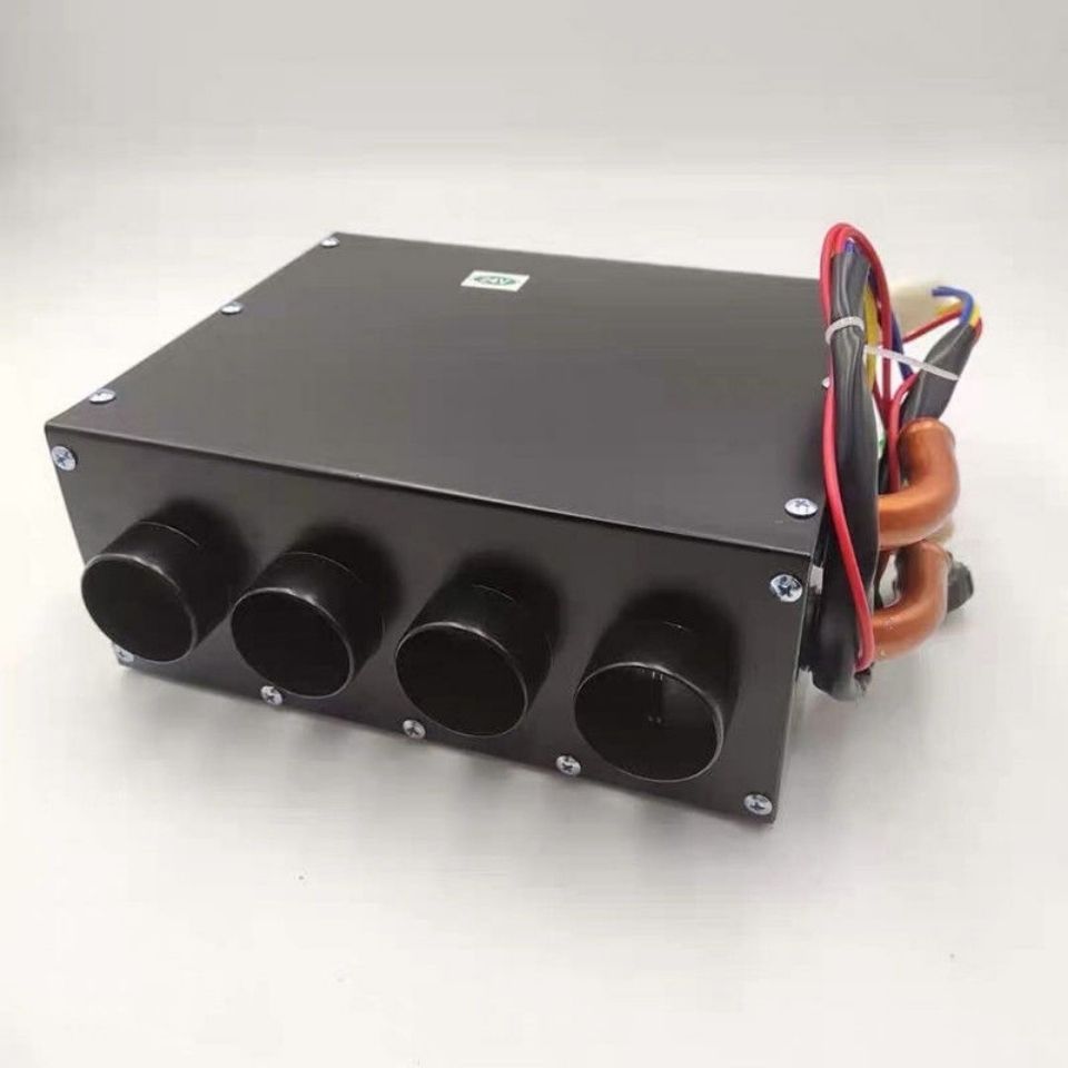 新汽车货车水暖暖风机车内取暖器四孔六孔12v24v车载加热器散热器