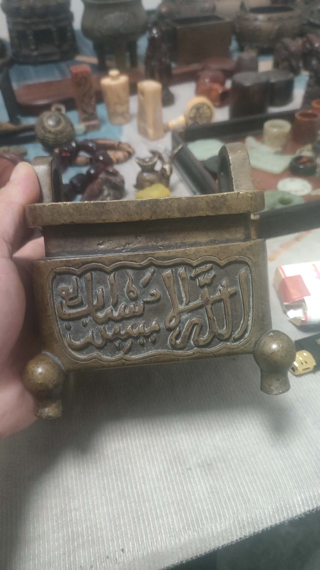 铜酒壶下乡收的一手货源