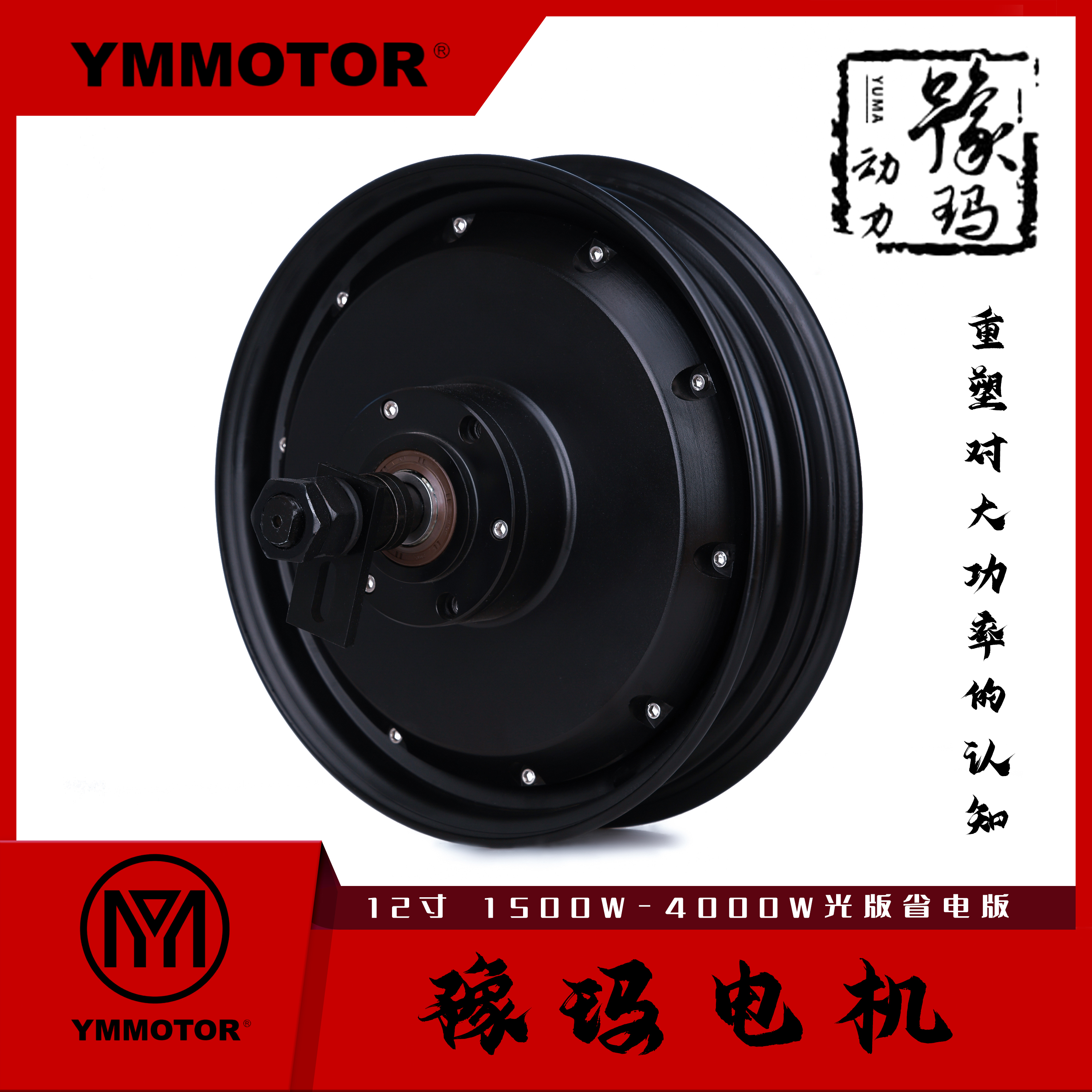 豫玛光板省电版12寸电机