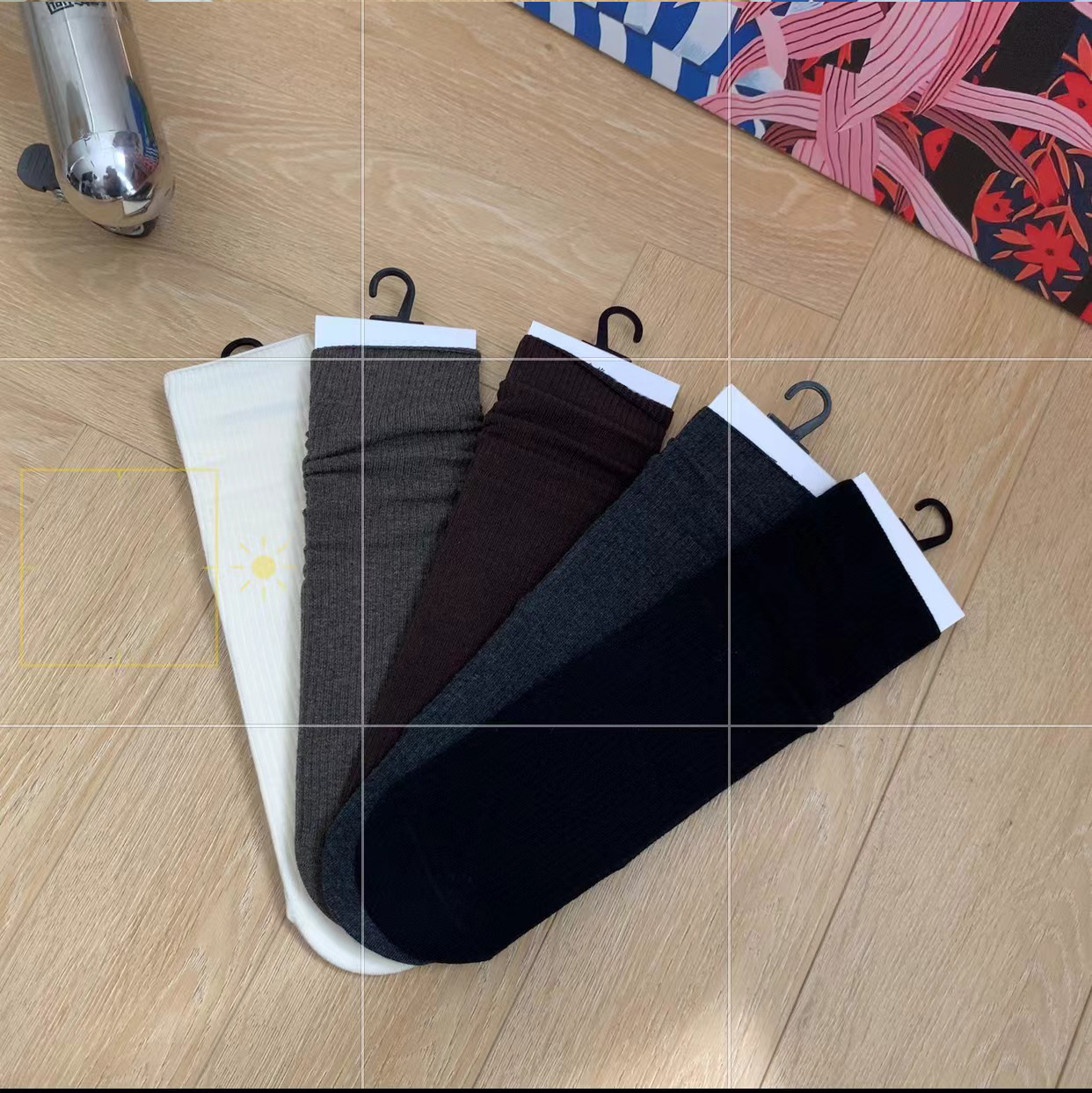 DAYUE【无骨袜】好穿B入！耐穿舒适坑条针织袜子~秋冬时尚休闲百搭袜