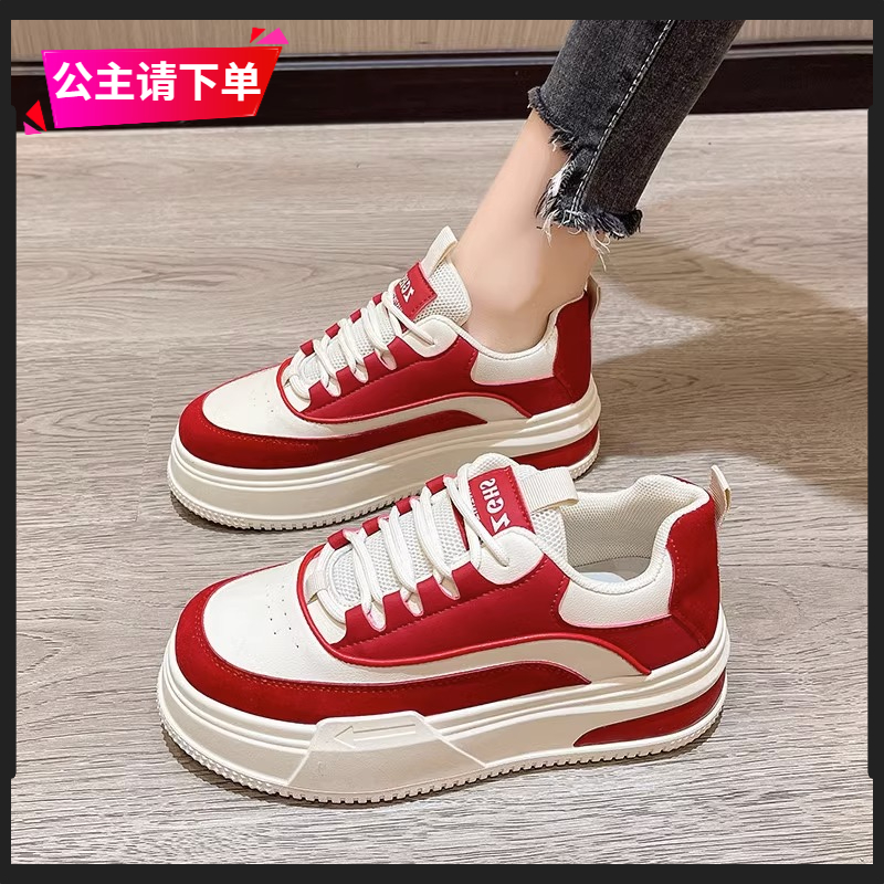 回力瑞板鞋女运动2023年秋冬爆款超火港风鞋子百搭厚底松糕鞋潮