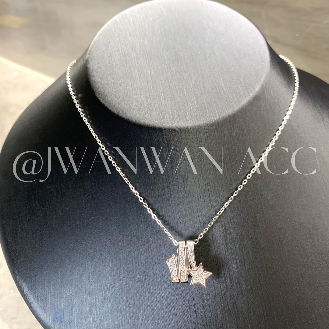 坠链均925银 彗星之夜.五角星流星闪钻银项链11XL1804