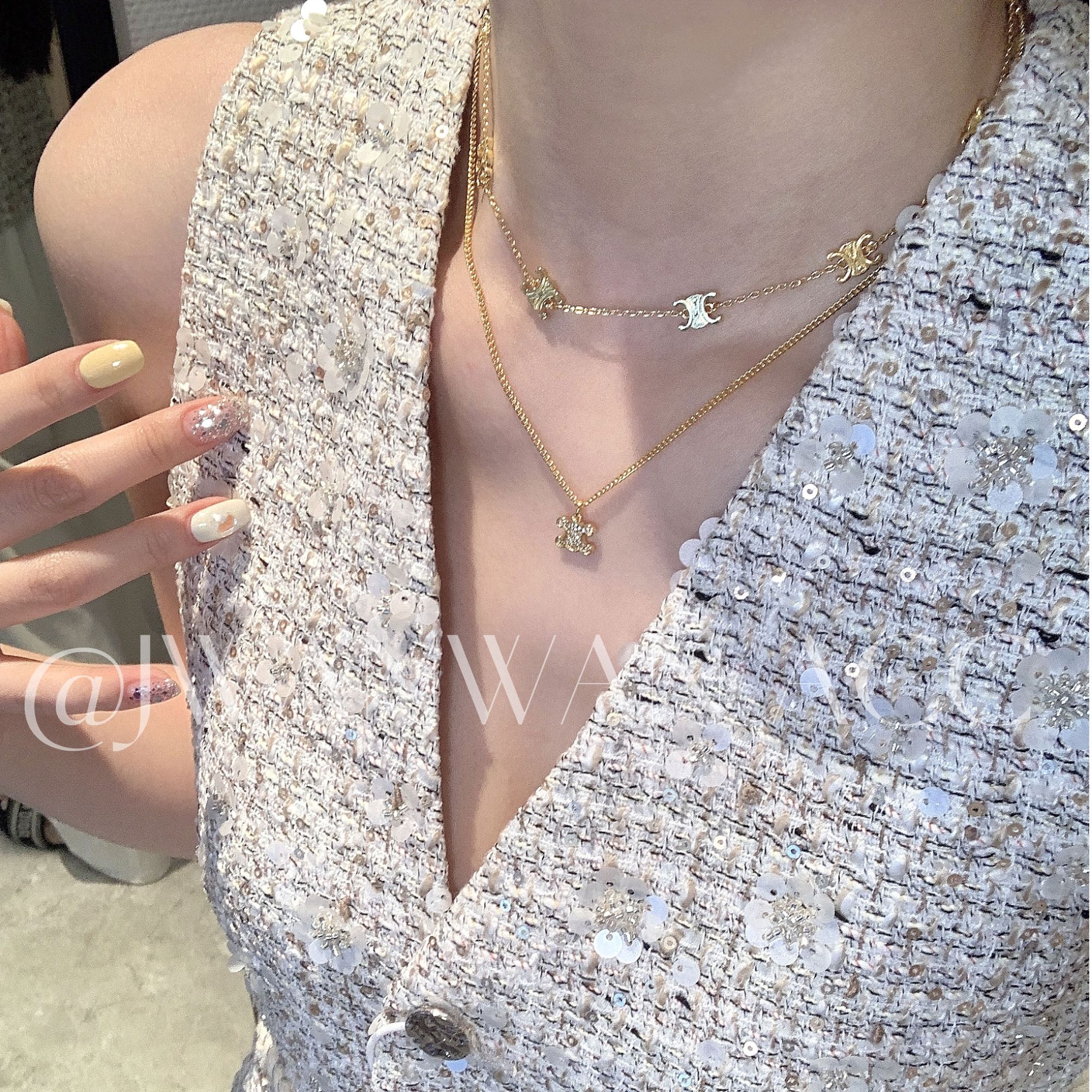 铜合金项链 金凯星际.金色凯门高级感项链01ED2286