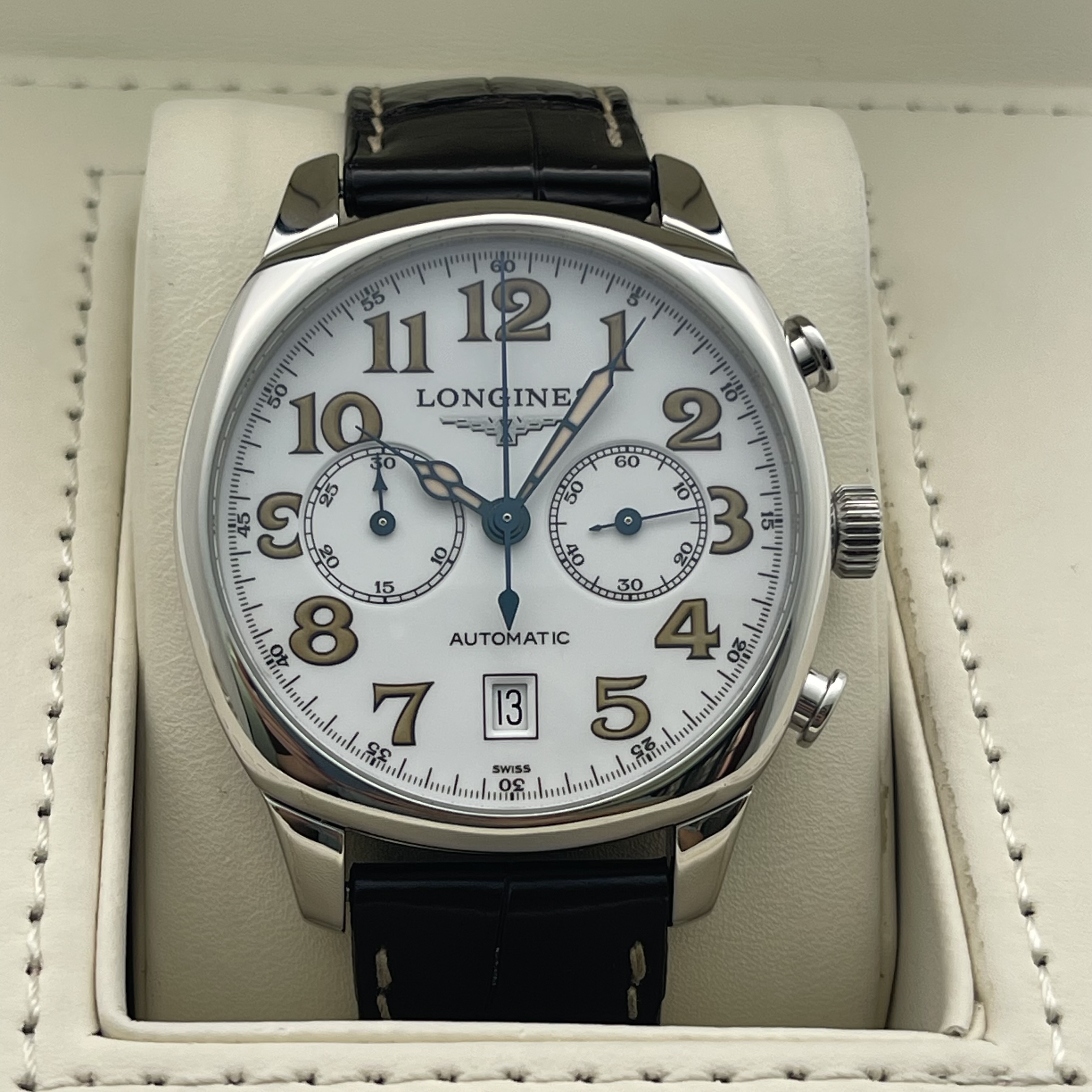 95新 Longines/浪琴 经典复古/W046/自动机械/40.5mm/工价15200