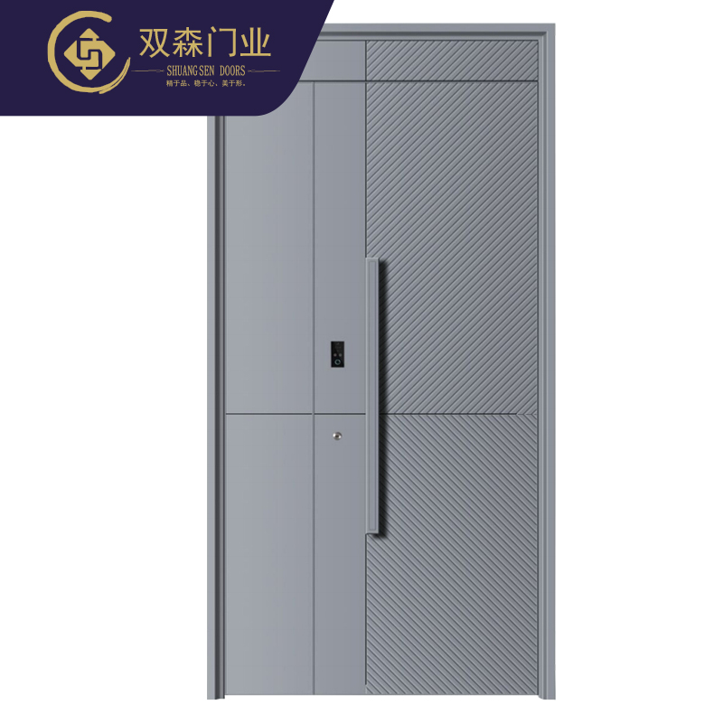 防爆铸铝门进户大门别墅门农村家用自建房铜门入户门子母门防盗门