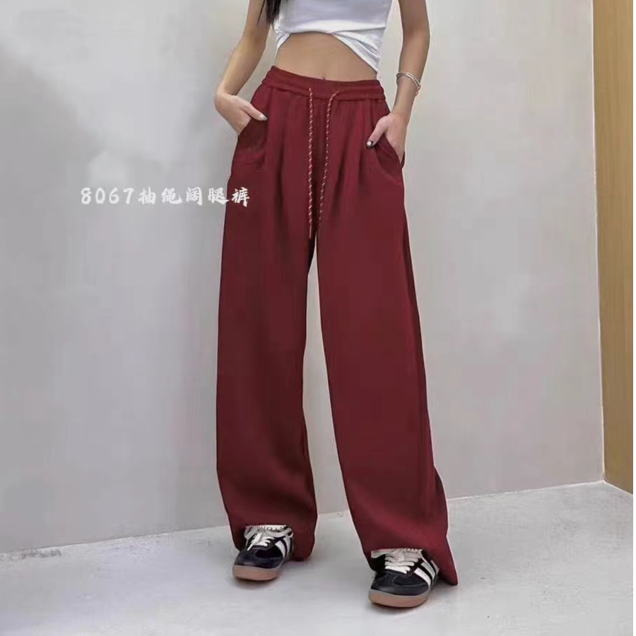 韩版秋季休闲百搭潮流运动抽绳休闲裤