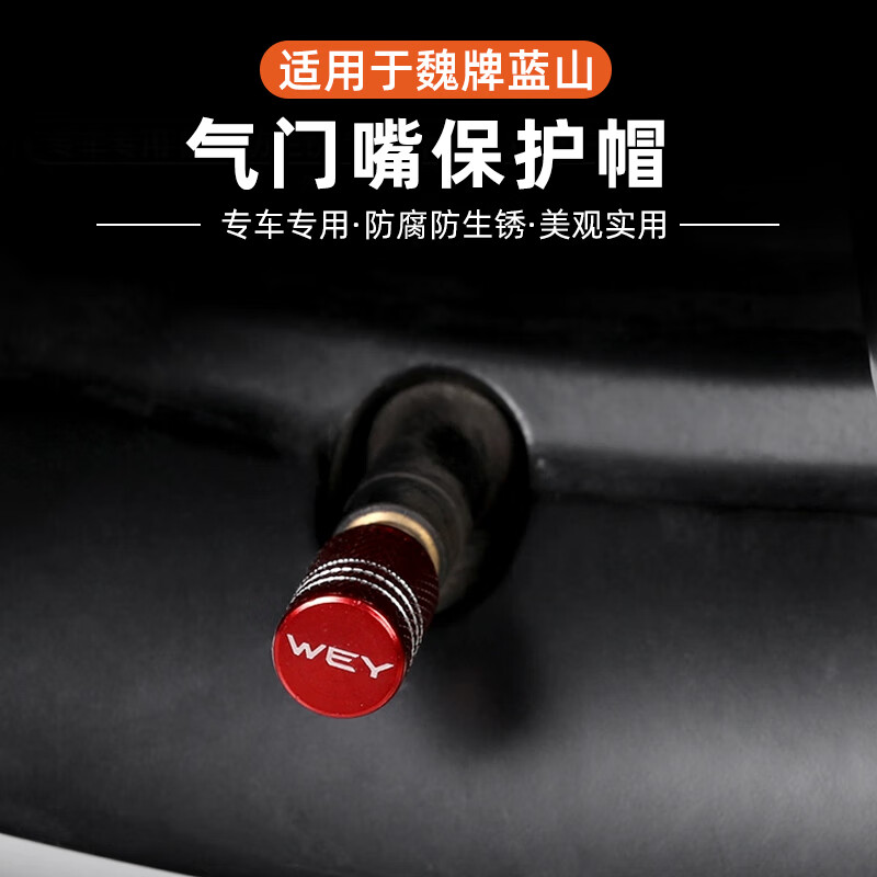 专用魏牌蓝山气门嘴帽保护盖改装铝合金轮胎气门芯加长防护罩装饰
