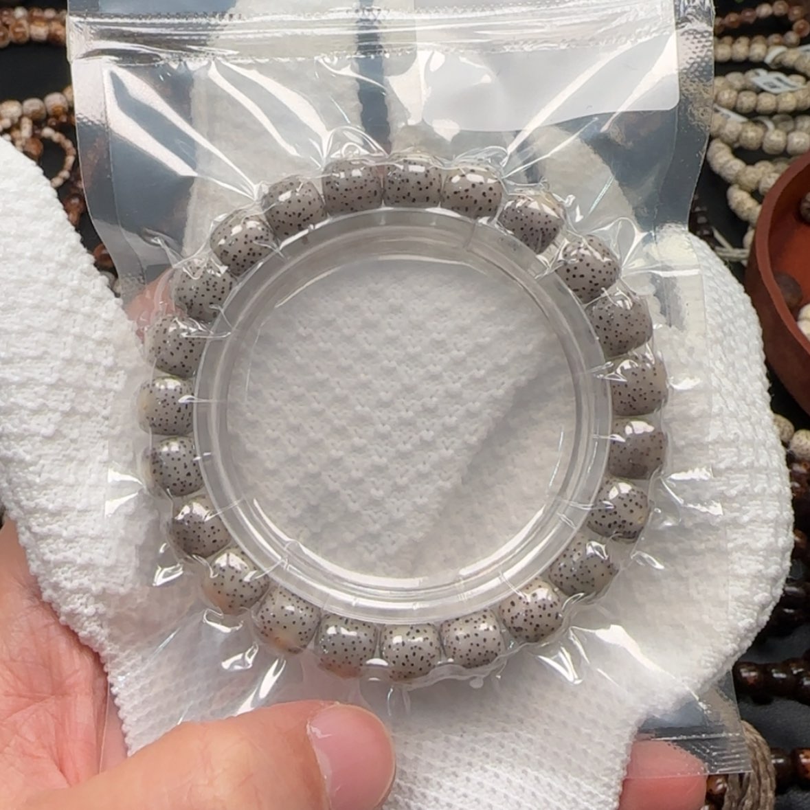 【闪购商品】星月菩提手串奶奶灰针尖星9*10