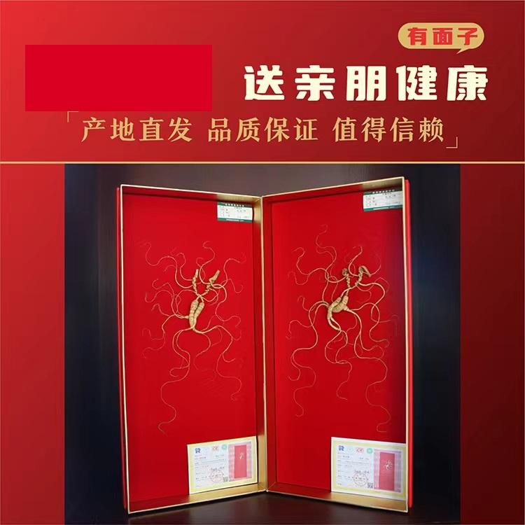 28年好事成双礼盒 长白山野山参礼盒林下山参滋补珍品 优质人参