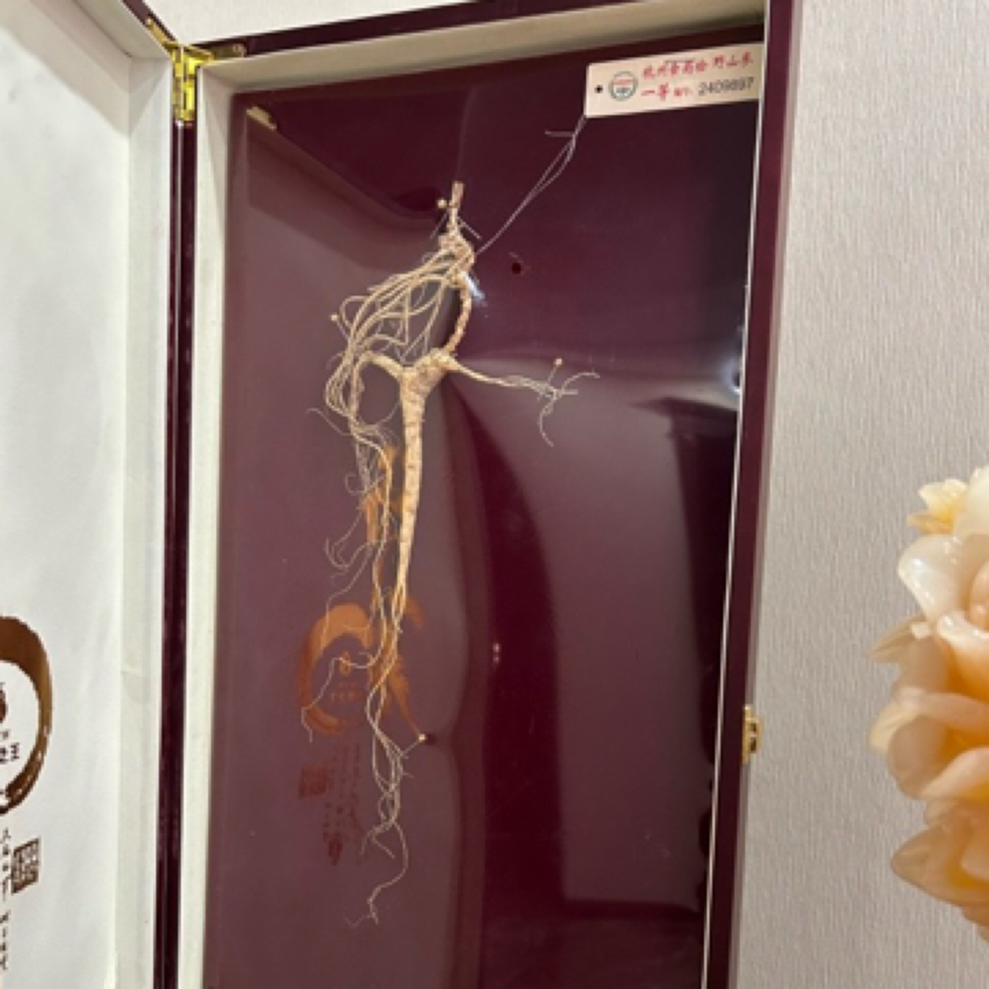 长白山野山参杭检一等野山参配45礼盒/60礼盒100%纯正人参