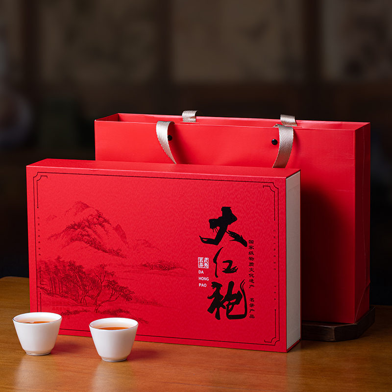 武夷大红袍茶叶岩茶乌龙茶花果香浓香型茶叶礼盒装240g送礼佳品