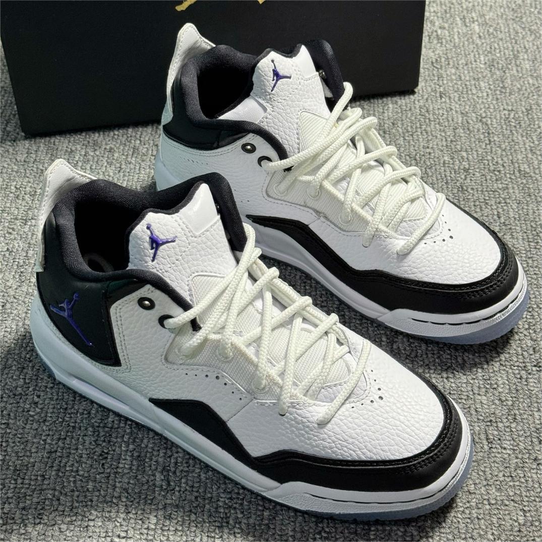 （断码清货）Nike/耐克 Jordan中帮复古篮球鞋 女款 白黑AR1002-104