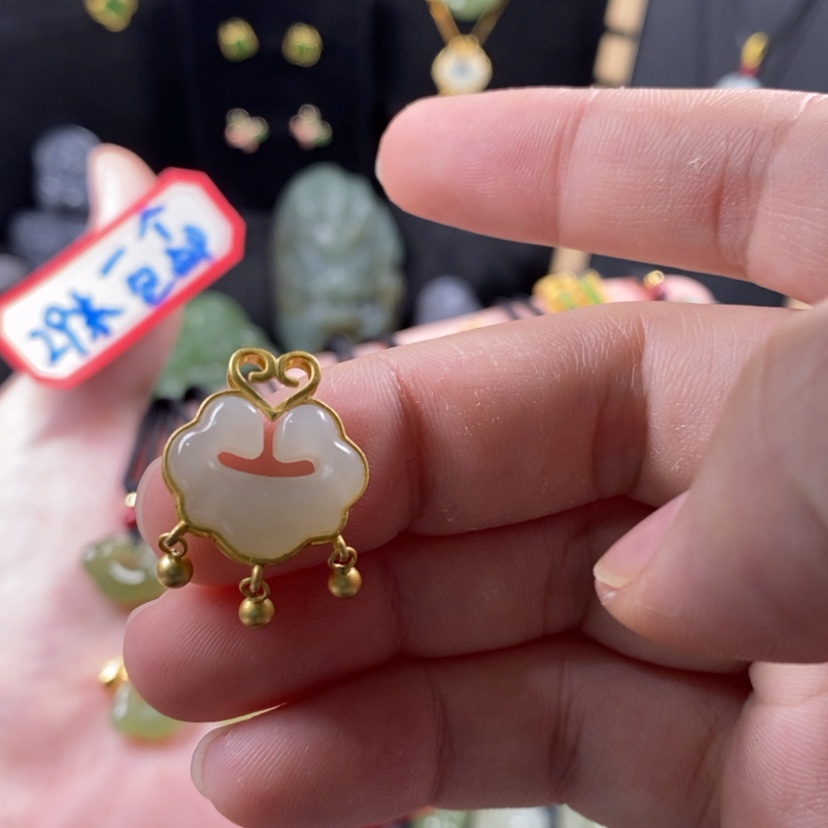 【闪购商品】和田玉颈饰银S925镶嵌