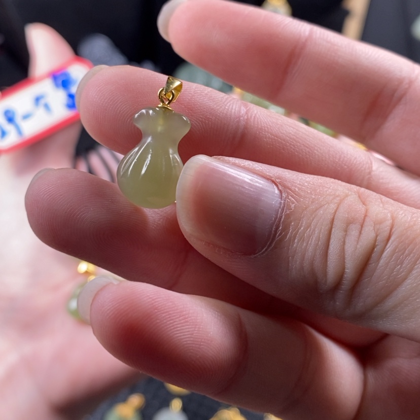 【闪购商品】和田玉挂件银S925镶嵌