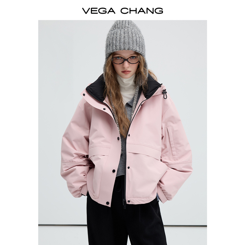 VEGA CHANG短羽绒服25韩系加厚保暖90鸭绒外套0003TZ暖系穿搭