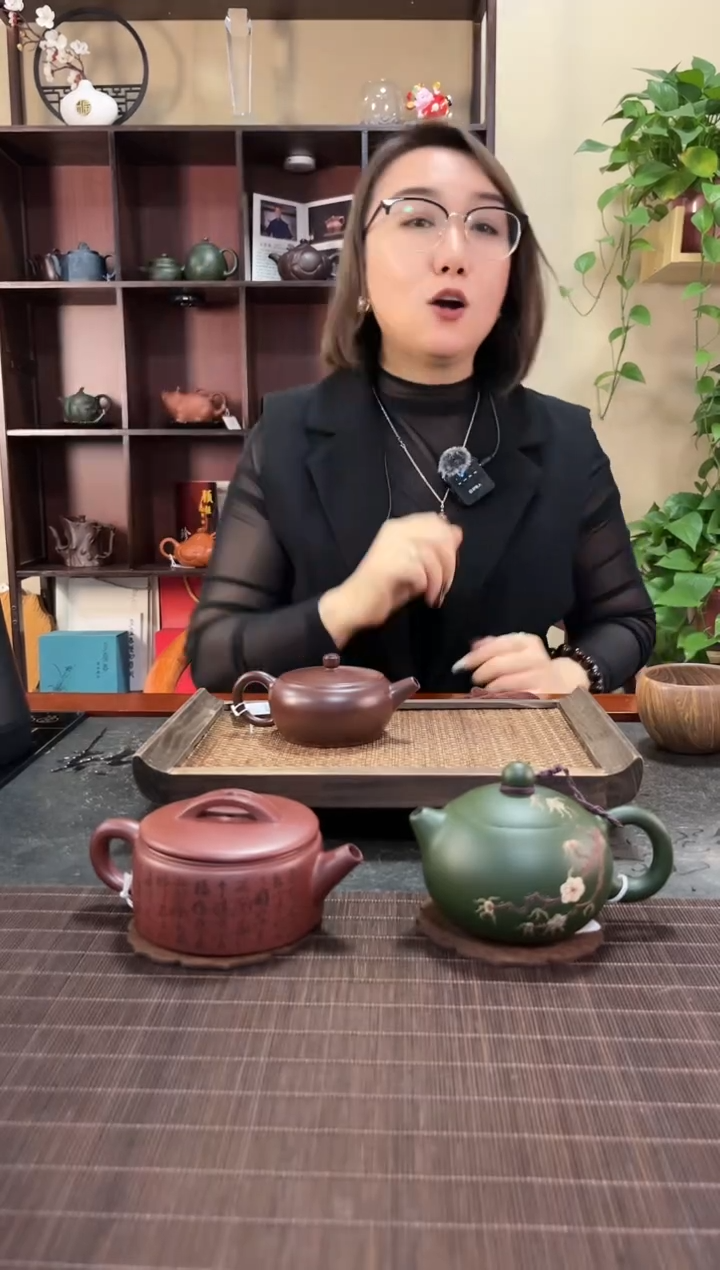 【闪购商品】紫砂茶壶徐峰100目紫朱泥扁福鼓(冰心)