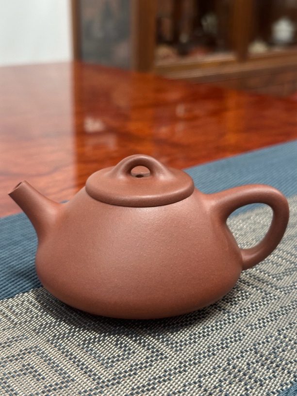 子冶石瓢壶，原矿红皮龙，容量180CC