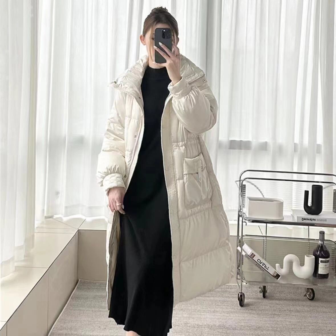 175 新款保暖加厚白鸭绒羽绒服