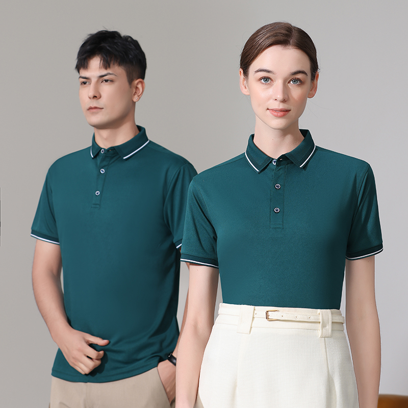 polo衫定制T恤广告文化衫定做厂服工作服短袖订制夏季工衣印logo