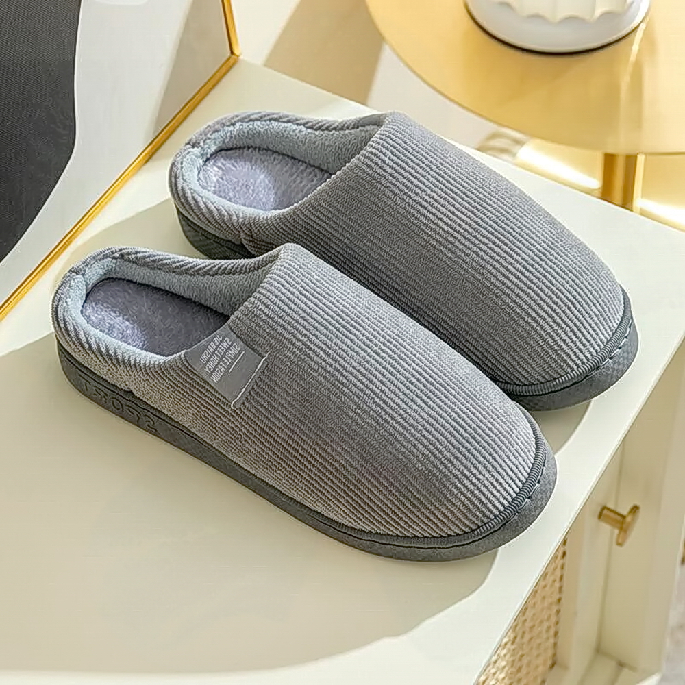 酒店棉拖鞋女冬季加绒居家软底保暖厚底防滑加厚棉拖鞋月子鞋毛拖