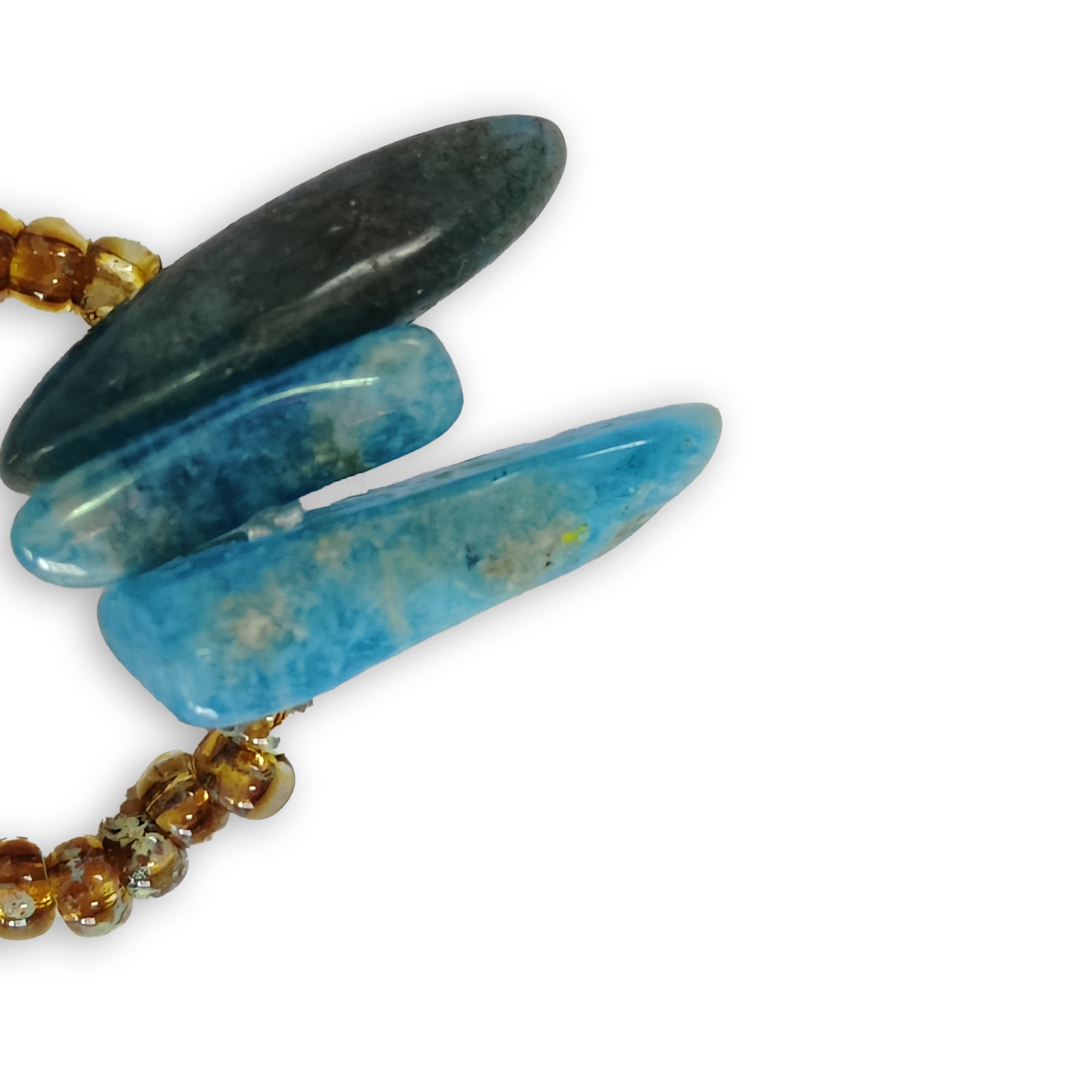 非金属莫桑石戒指 【工厂直销】小众设计高级串珠手工手链戒指一套